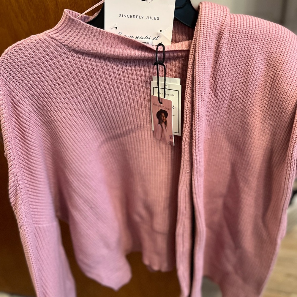 Pink sweater set